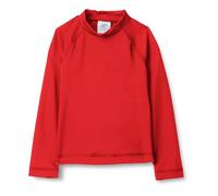 Amazon Essentials Boys' Long-Sleeve UPF 50 Rashguard T-Shirt, Bright Poppy Red, 5 Years