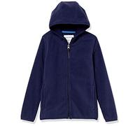 Amazon Essentials Boys' Polar Fleece Full-Zip Hooded Jacket, Navy, 6-7 Years