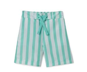 Amazon Essentials Boy's Quick-Dry Swimming Board Shorts Swimming Trunks, Bright Mint Green Stripes, 2 Years