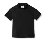 Amazon Essentials Boys' Short-Sleeved Rashguard T-Shirt, Black, 4 Years