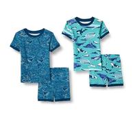 Amazon Essentials Boys' Snug-Fit Cotton Pyjama Sleepwear Sets, Pack of 2, Under The Sea, 8 Years