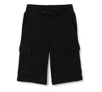 Amazon Essentials Boys' Terry Cargo Sweat Shorts, Black, 5 Years