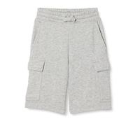 Amazon Essentials Boys' Terry Cargo Sweat Shorts, Light Grey Heather, 8 Years