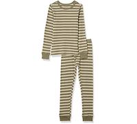 Amazon Essentials Boys' Thermal Long Underwear Set, Olive Stripes, 2 Years
