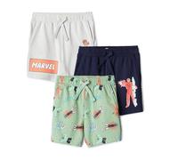 Amazon Essentials Disney Boy's Shorts, Pack of 3, Avengers Action, 6-7 Years