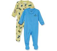 Amazon Essentials Disney | Marvel Baby Boys' Snug-Fit Cotton Pyjama Sleepwear Sets, Pack of 2, 2-pack Marvel Black Panther, 3-6 Months