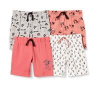 Amazon Essentials Disney | Marvel | Star Wars Baby Boys' Shorts, Pack of 4, 4-Pack Mickey Expressions, 24 Months