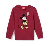 Amazon Essentials Disney | Marvel | Star Wars Boys' Crewneck Sweaters, Happy Mickey - Boys, 6-7 Years