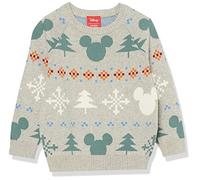 Amazon Essentials Disney | Marvel | Star Wars Boys' Crewneck Sweaters, Mickey Fair Isle - Boys, 3 Years
