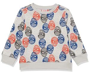 Amazon Essentials Disney | Marvel | Star Wars Boys' Fleece Pullover Crew Sweatshirts, Marvel Spider-Man, 9 Years