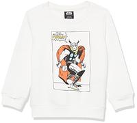 Amazon Essentials Disney | Marvel | Star Wars Boys' Fleece Pullover Crew Sweatshirts, Marvel Thor, 6-7 Years