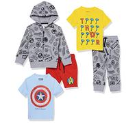 Amazon Essentials Disney | Marvel | Star Wars Boys' Outfit Sets, Pack of 5, Marvel Icons, 10 Years