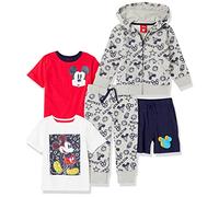 Amazon Essentials Disney | Marvel | Star Wars Boys' Outfit Sets, Pack of 5, Mickey Snacks, 3 Years