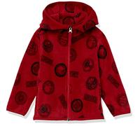 Amazon Essentials Disney | Marvel | Star Wars Boys' Polar Fleece Full-Zip Hooded Jacket, Marvel Logo, 3 Years