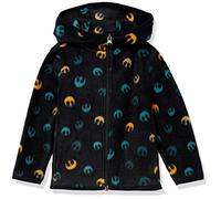 Amazon Essentials Disney | Marvel | Star Wars Boys' Polar Fleece Full-Zip Hooded Jacket, Star Wars Rebel, 10 Years