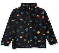 Amazon Essentials Disney | Marvel | Star Wars Boys' Polar Fleece Full-Zip Mock Jackets, Star Wars, 6-7 Years