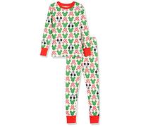 Amazon Essentials Disney | Marvel | Star Wars Boys' Snug-Fit Cotton Pyjama Sleepwear Sets, Mickey Holiday - Baby and Kids, 3 Years