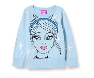 Amazon Essentials Disney | Marvel | Star Wars | Frozen | Princess Girls and Toddlers' Pullover Knit Jumper