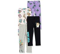 Amazon Essentials Disney | Marvel | Star Wars | Frozen | Princess Girls' Leggings, Pack of 4, Star Wars Ewoks, 5 Years