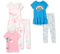 Amazon Essentials Disney | Marvel | Star Wars | Frozen | Princess Girls' Mix-and-Match Outfit Sets, Pack of 5, Mickey Rainbows, 3 Years