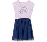 Amazon Essentials Disney | Marvel | Star Wars Girls' Knit Short-Sleeved Tutu Dresses - Discontinued Colours, Frozen Elsa & Olaf, 2 Years