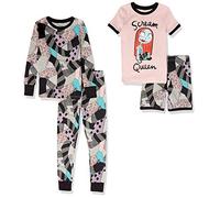 Amazon Essentials Disney | Marvel | Star Wars Girls' Pyjama Set, Nightmare Scream Queen, 9 Years