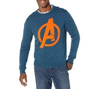 Amazon Essentials Disney | Marvel | Star Wars Men's Crew Sweaters, Avengers Logo - Mens, L