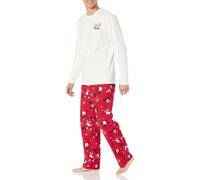 Amazon Essentials Disney | Marvel | Star Wars Men's Flannel Pajama Sleep Sets Nightmare Valentine - Mens X-Small