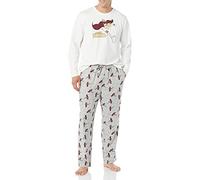 Amazon Essentials Disney | Marvel | Star Wars Men's Flannel Pyjama Sleep Sets, Marvel Thor - Mens, XL