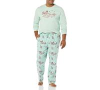 Amazon Essentials Disney | Marvel | Star Wars Men's Flannel Pyjama Sleep Sets, Mickey Winter - Mens, S