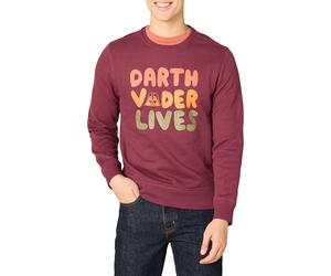 Amazon Essentials Disney | Marvel | Star Wars Men's Fleece Crewneck Sweatshirt, Star Wars Vader Lives, M