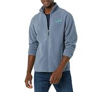 Amazon Essentials Disney | Marvel | Star Wars Men's Polar Fleece Full-Zip Mock Jackets, Marvel Comic Logo, XS