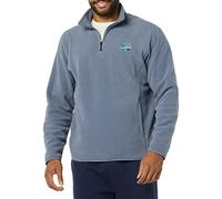 Amazon Essentials Disney | Marvel | Star Wars Men's Polar Fleece Quarter-Zip Mock Jackets, Marvel Comic Logo, XXL