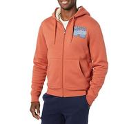 Amazon Essentials Disney | Marvel | Star Wars Men's Sherpa-Lined Full-Zip Hoodie Sweatshirts, Marvel Comic Logo, S