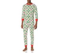 Amazon Essentials Disney | Marvel | Star Wars Men's Snug-Fit Pyjama Sleep Sets, Mickey Holiday - Mens Snug-fit, XL