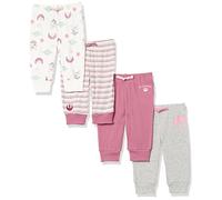 Amazon Essentials Disney | Marvel | Star Wars | Princess Baby Girls' Trousers, Pack of 4, Star Wars Rebel Print, Premature