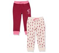Amazon Essentials Disney | Marvel | Star Wars | Princess Girls' Fleece Jogger Sweatpants, Pack of 2, Mickey Peace, 9 Years