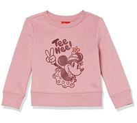 Amazon Essentials Disney | Marvel | Star Wars | Princess Girls' Fleece Pullover Crew Sweatshirt, Minnie Peace - Girls, 6-7 Years
