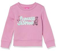 Amazon Essentials Disney | Marvel | Star Wars | Princess Girls' Fleece Pullover Crew Sweatshirt, Princess Jasmine, 10 Years