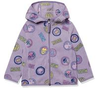 Amazon Essentials Disney | Marvel | Star Wars | Princess Girls' Polar Fleece Full-Zip Hoodie Jackets, Marvel Logo, 9 Years