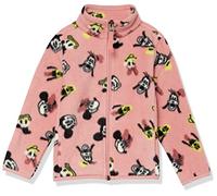 Amazon Essentials Disney | Marvel | Star Wars | Princess Girls' Polar Fleece Full-Zip Mock Jackets, Minnie and Friends, 6-7 Years