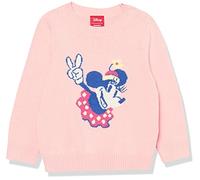 Amazon Essentials Disney | Marvel | Star Wars | Princess Toddler Girls' Crewneck Sweaters, Minnie Peace - Girls, 2 Years