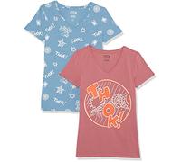 Amazon Essentials Disney | Marvel | Star Wars | Princess Women's Classic-Fit Short-Sleeve V-Neck T-Shirt