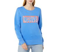 Amazon Essentials Disney | Marvel | Star Wars | Princess Women's Fleece Crew Sweatshirts, Marvel Logo, M