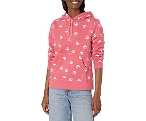 Amazon Essentials Disney | Marvel | Star Wars | Princess Women's Fleece Sweater Hoodie Sweatshirts (Available in Plus Size), Pink Star Wars Rebel, 3XL Plus