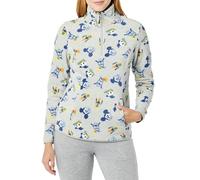 Amazon Essentials Disney | Marvel | Star Wars | Princess Women's Polar Fleece Quarter-Zip Mock Jackets, Mickey and Friends, L