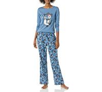 Amazon Essentials Disney | Marvel | Star Wars Women's Flannel Pyjama Sleep Sets, Nightmare Santa Jack - Womens, S