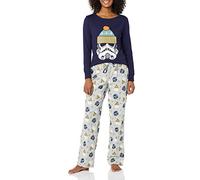 Amazon Essentials Disney | Marvel | Star Wars Women's Flannel Pyjama Sleep Sets, Star Wars Winter - Womens, XL