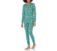 Amazon Essentials Disney | Marvel | Star Wars Women's Snug-Fit Cotton Pyjama Sleepwear Sets, Festive Marvel - Womens Snug Fit, S