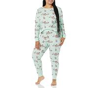 Amazon Essentials Disney | Marvel | Star Wars Women's Snug-Fit Cotton Pyjama Sleepwear Sets, Mickey Winter - Womens Snug-fit, XL